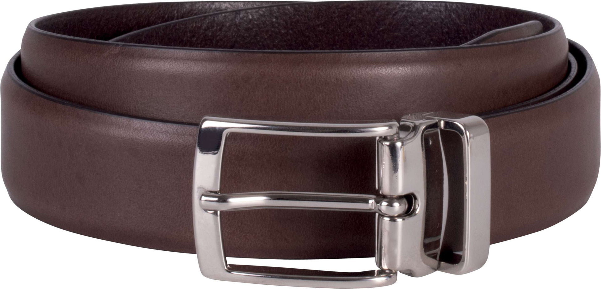 LEATHER BELT - 30MM - Dark Brown - Main