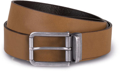 RAW EDGE LEATHER BELT - 35MM - Cognac - Additional