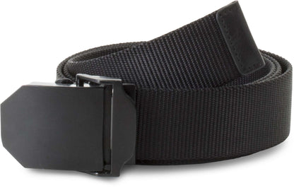 NYLON CANVAS BELT - Black/Black - colorimageurl