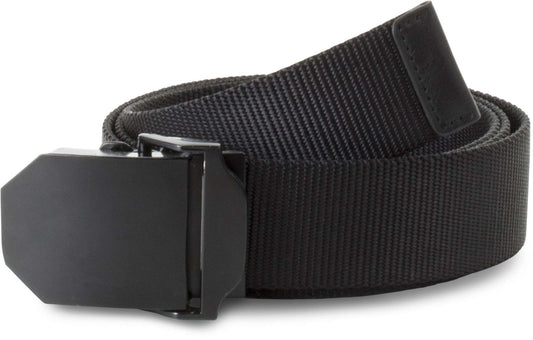NYLON CANVAS BELT - Black/Black - colorimageurl