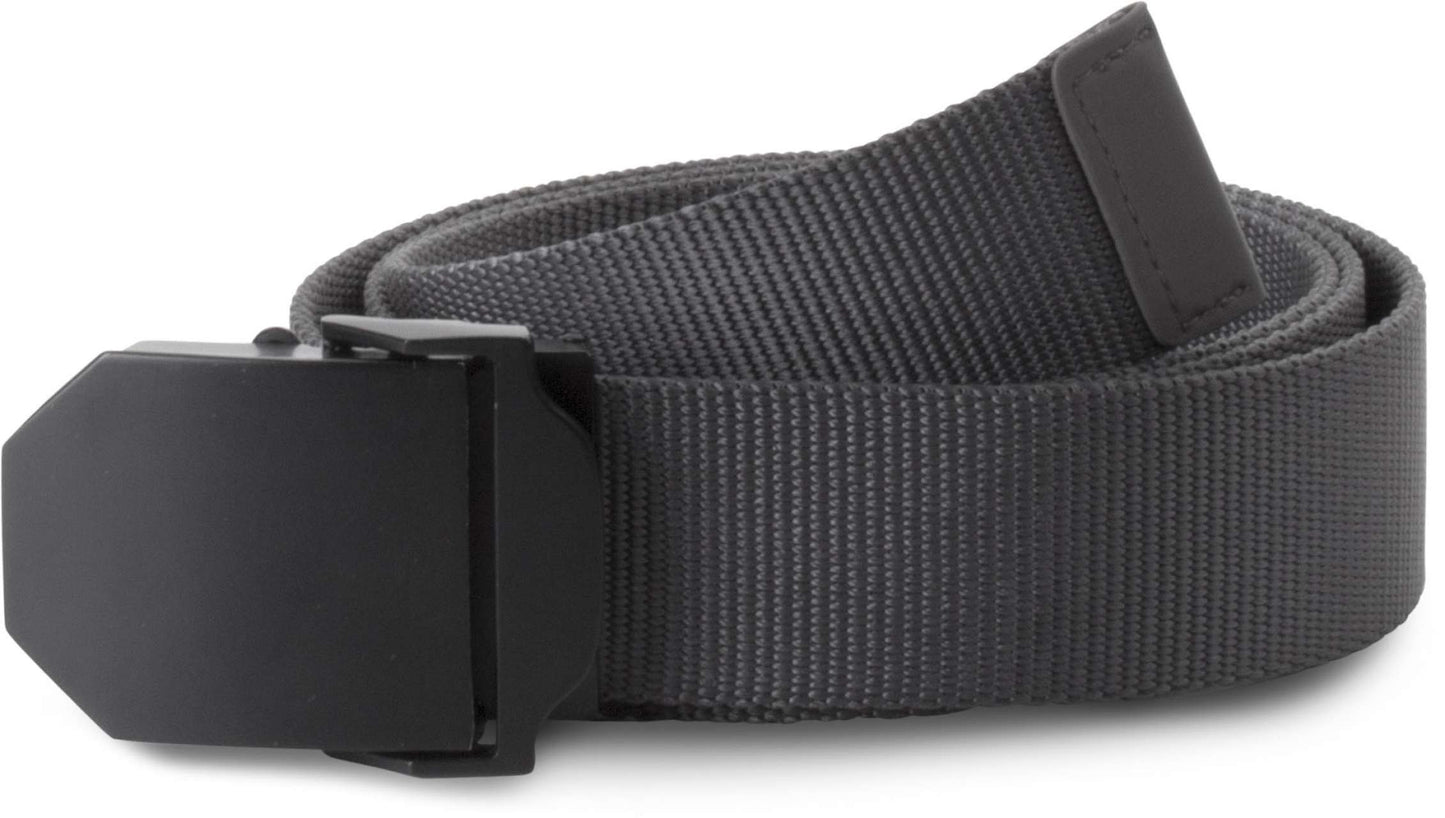 NYLON CANVAS BELT - Dark Grey/Black - colorimageurl