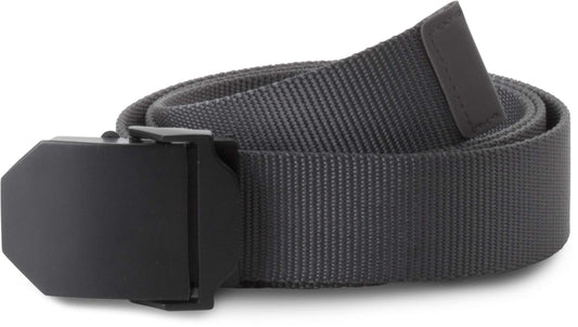 NYLON CANVAS BELT - Dark Grey/Black - colorimageurl