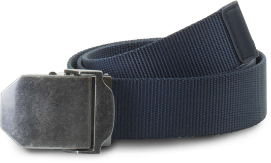 NYLON CANVAS BELT - Navy/Old Silver - colorimageurl
