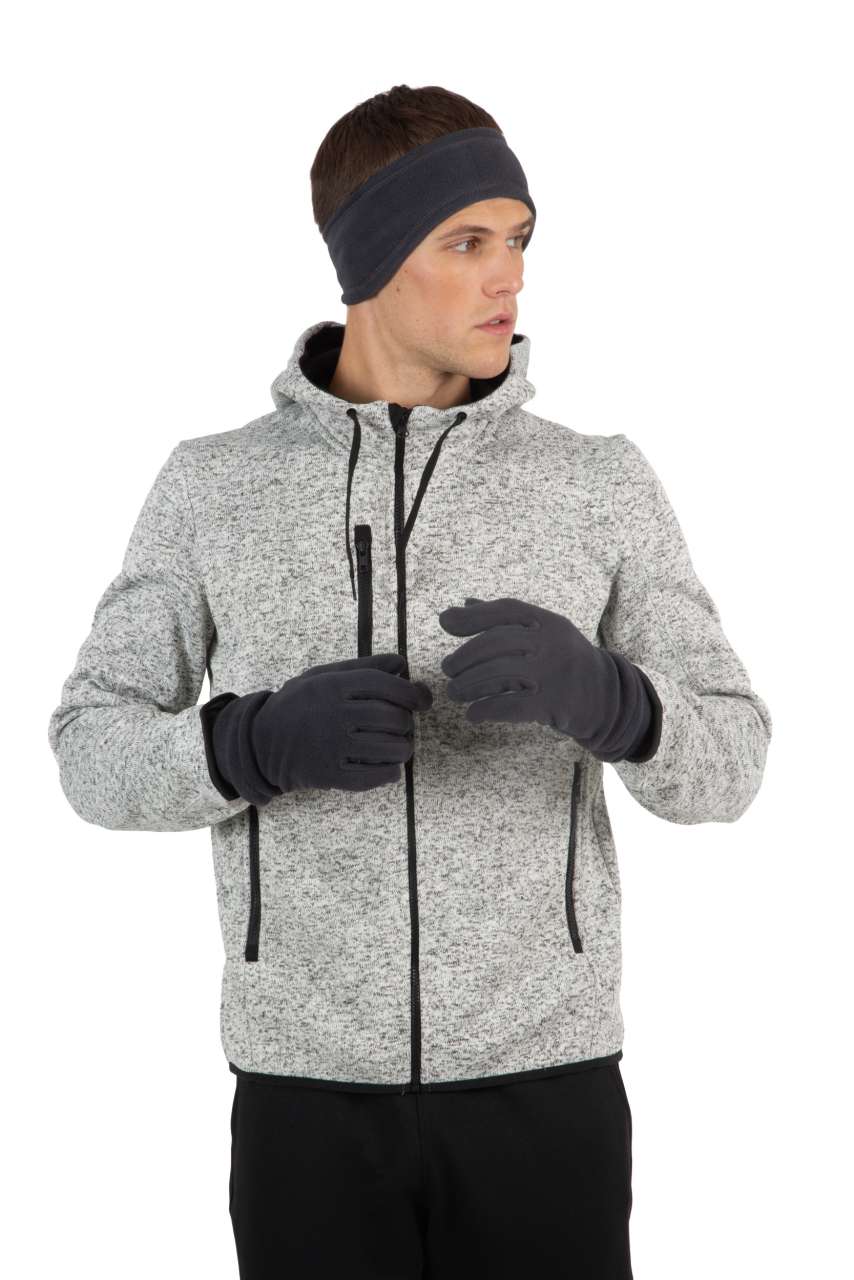 FLEECE HEADBAND - Black - Model