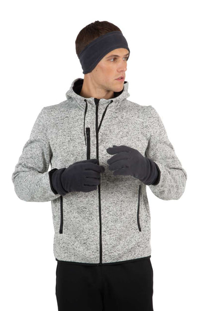 FLEECE HEADBAND - Black - Model
