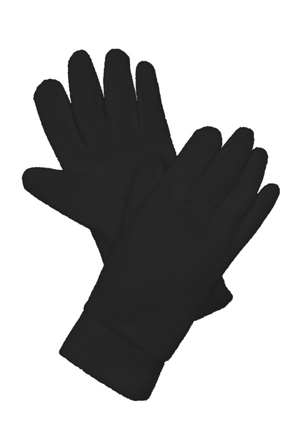 FLEECE GLOVES - Black - Model
