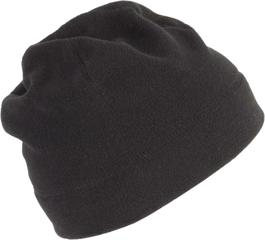 POLAR FLEECE BEANIE - Black - colorimageurl