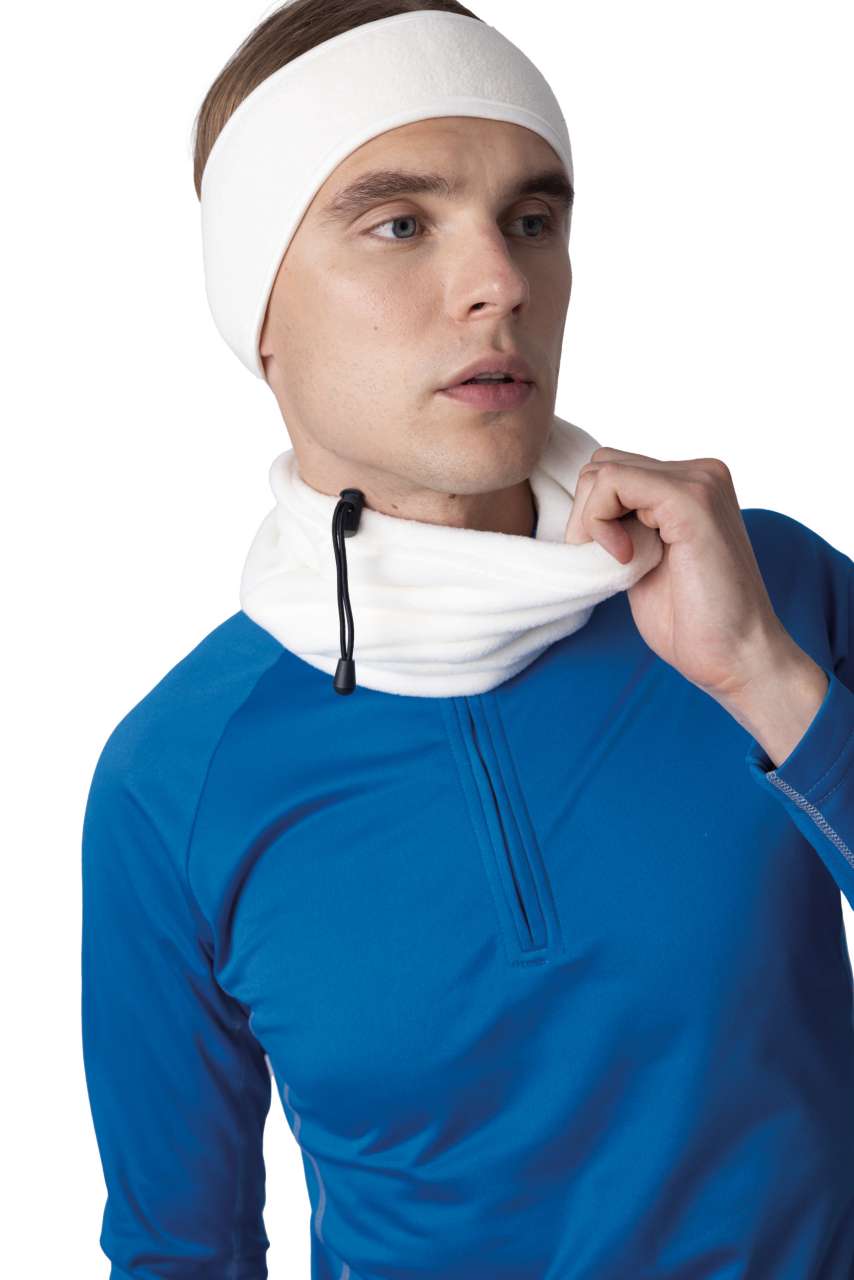 POLAR FLEECE NECKWARMER - Black - modelimageurl