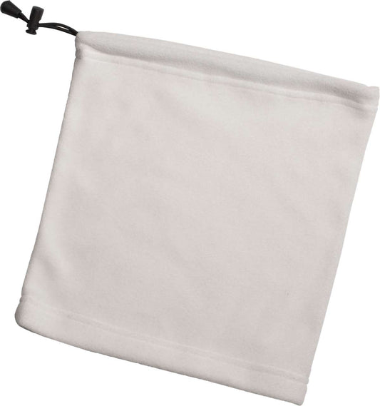 POLAR FLEECE NECKWARMER - White - colorimageurl
