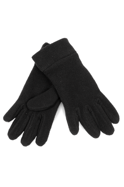 KIDS' FLEECE GLOVES - Black - Model
