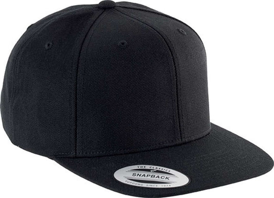 FLAT PEAK CAP - 6 PANELS - Black/Black - Main