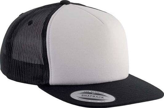 CLASSIC TRUCKER CAP - 5 PANELS - Black/White/Black - Main