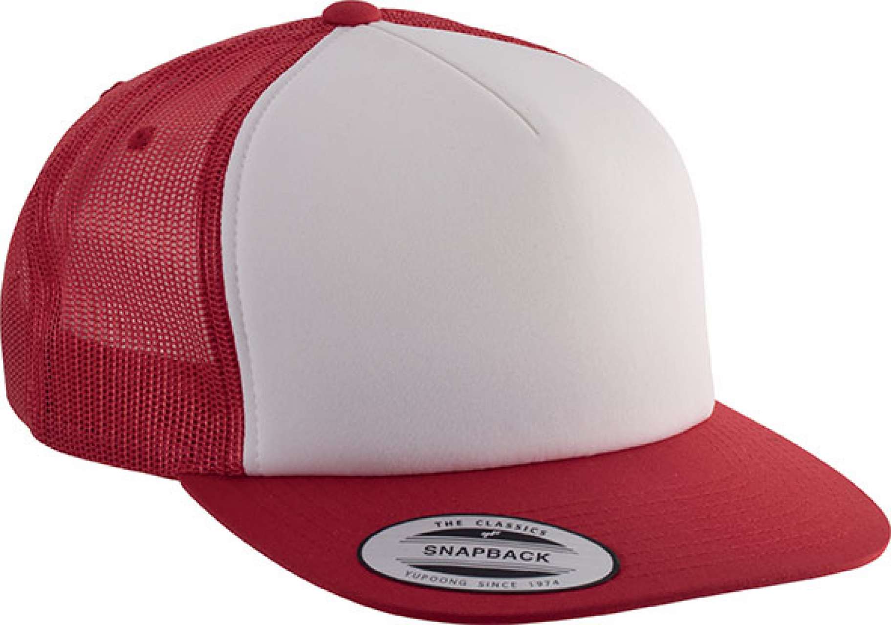 CLASSIC TRUCKER CAP - 5 PANELS - Red/White/Red - Main