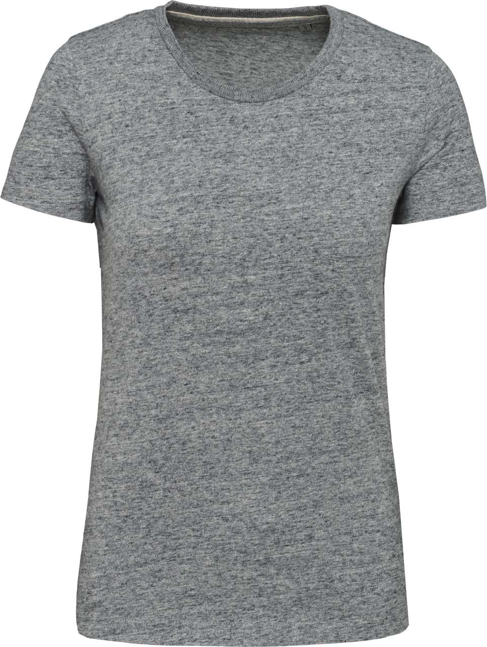 LADIES' VINTAGE SHORT SLEEVE T-SHIRT - Slub Grey Heather - colorimageurl