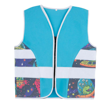CHILDREN’S SAFETY VEST (CO2 NEUTRAL) - ACTION - Blue/Alien - colorimageurl