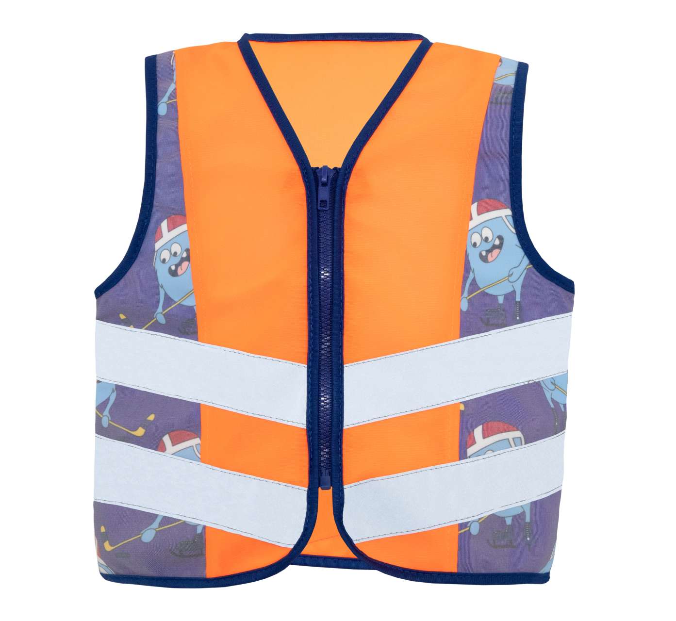 CHILDREN’S SAFETY VEST (CO2 NEUTRAL) - ACTION - Hi-Vis Orange/Ice Hockey - colorimageurl