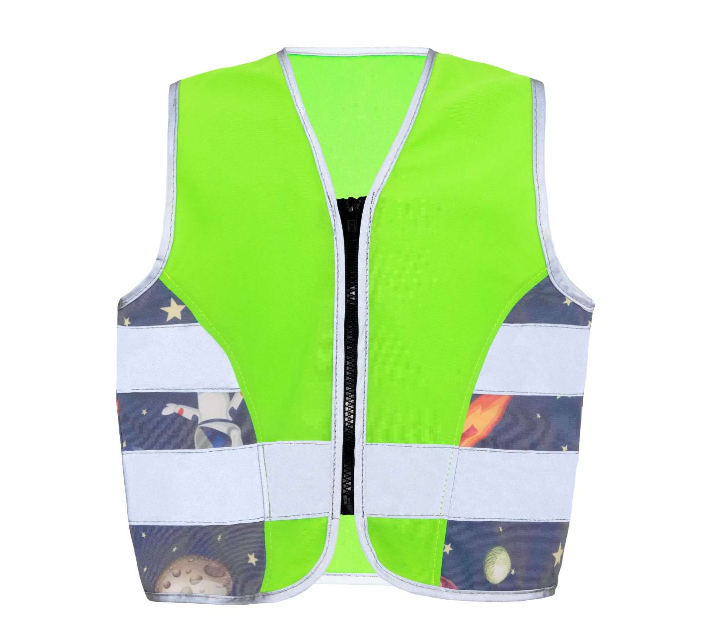 CHILDREN’S SAFETY VEST (CO2 NEUTRAL) - ACTION - Neon Green/Knight - colorimageurl
