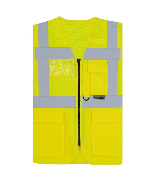 MESH MULTIFUNCTIONAL VEST "ATHENS" - Yellow - colorimageurl