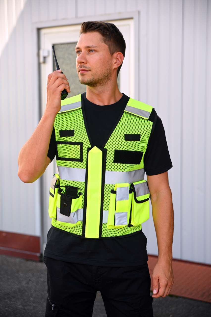 MESH TACTICAL VEST  "SPARTA" - Navy/Yellow - modelimageurl