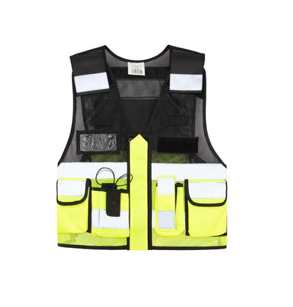 MESH TACTICAL VEST  "SPARTA" - Yellow/Black - colorimageurl