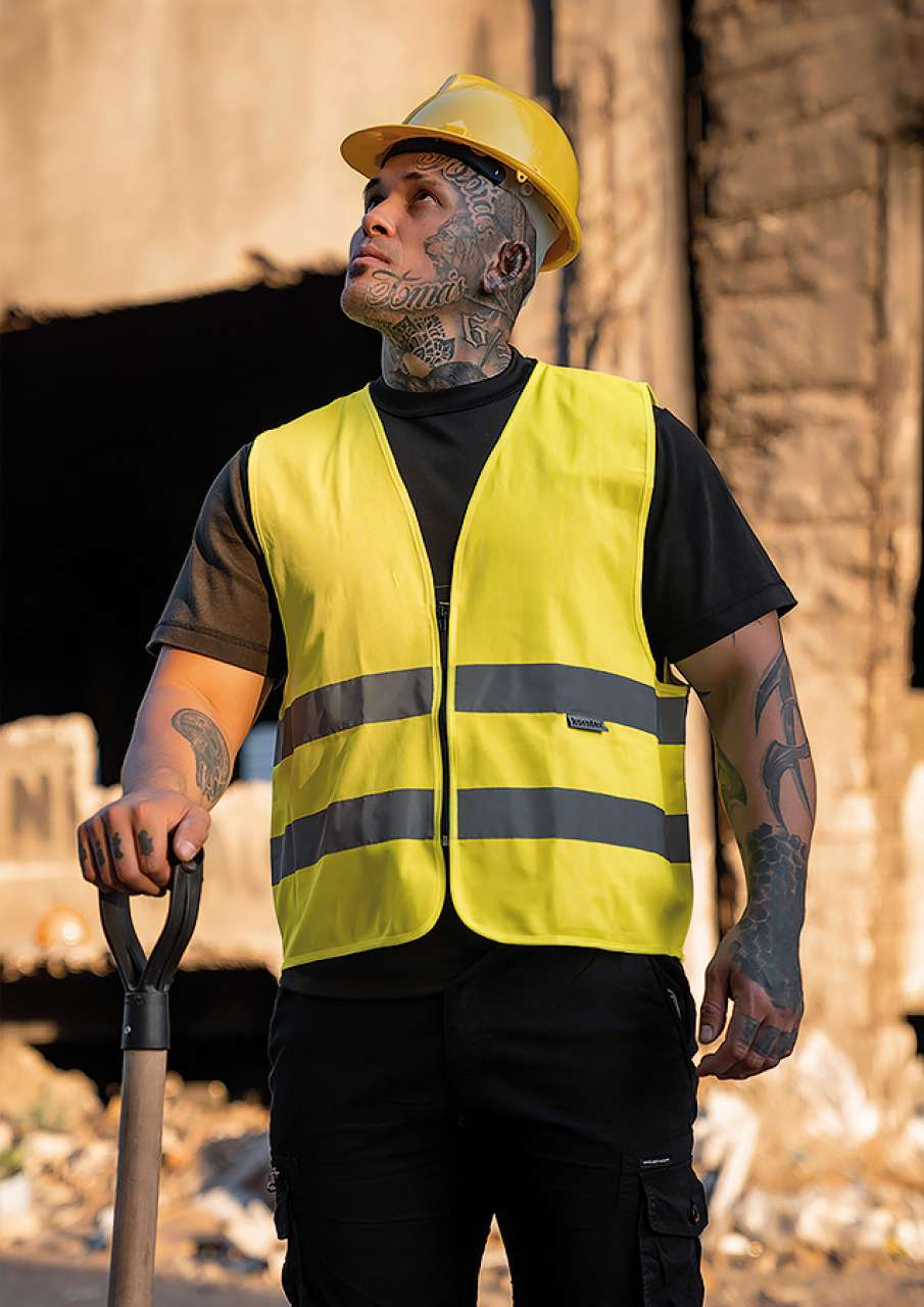 SAFETY VEST WITH ZIPPER "COLOGNE" - Orange - modelimageurl