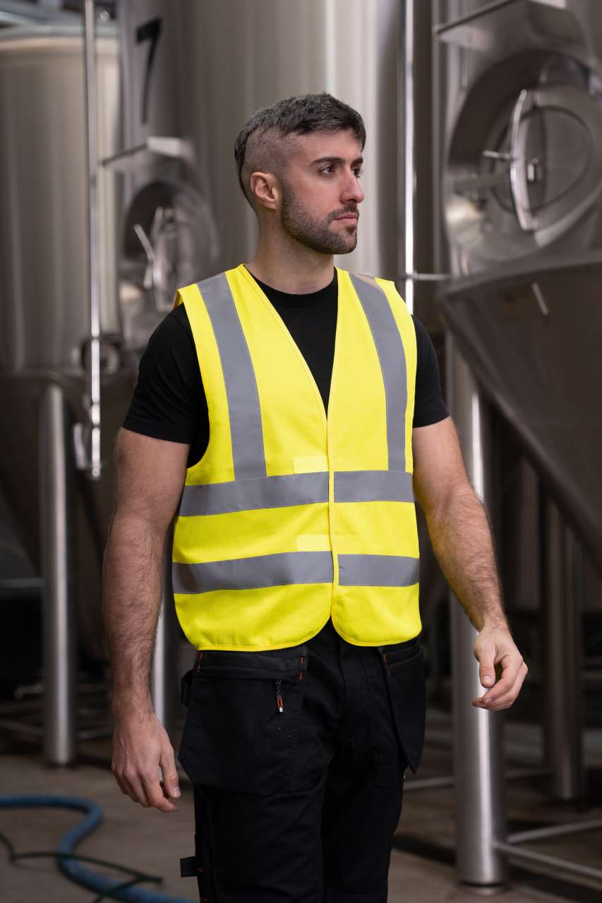 SAFETY / FUNCTIONAL VEST "HANNOVER" - FOUR REFLECTIVE STRIPES - Orange - modelimageurl