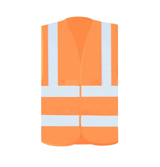 SAFETY / FUNCTIONAL VEST "HANNOVER" - FOUR REFLECTIVE STRIPES - Orange - colorimageurl