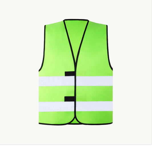 SAFETY VEST "WOLFSBURG" - BLACK HEM - Neon Green - colorimageurl