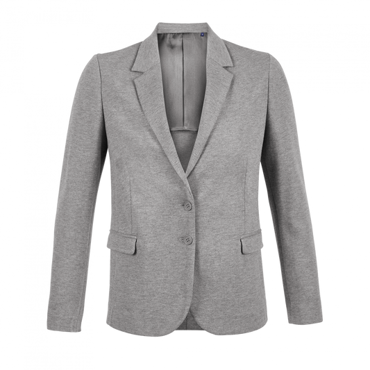 MARCEL WOMEN - PIQUÉ BLAZER - Gray Melanged - colorimageurl