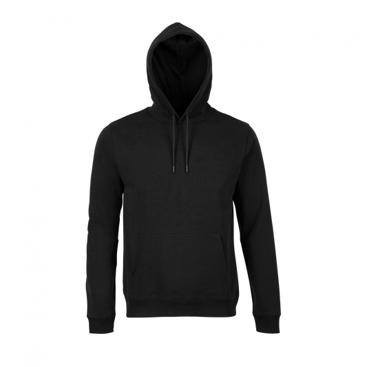 NICHOLAS MEN - FRENCH TERRY HOODED SWEATSHIRT - Deep Black - colorimageurl