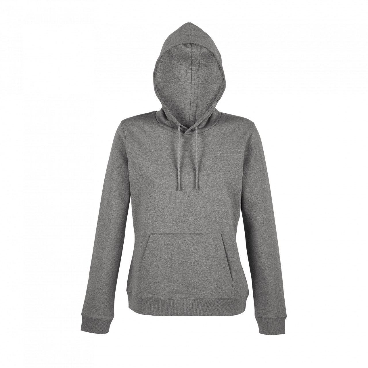 NICHOLAS WOMEN - FRENCH TERRY HOODED SWEATSHIRT - Gray Melanged - colorimageurl