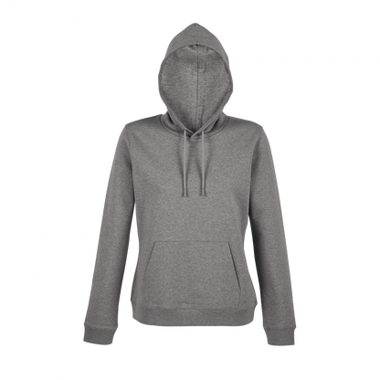 NICHOLAS WOMEN - FRENCH TERRY HOODED SWEATSHIRT - Gray Melanged - colorimageurl