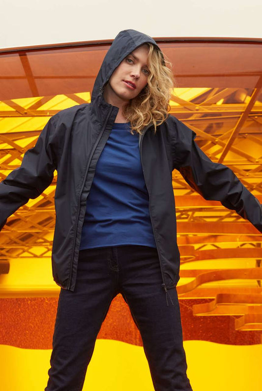 NEOBLU ANDREA - UNISEX WATERPROOF WINDBREAKER - Deep Black - colorimageurl