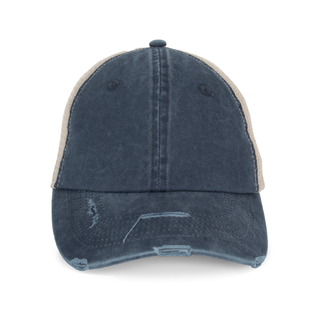 NS027 Washed Navy Blue/Beige