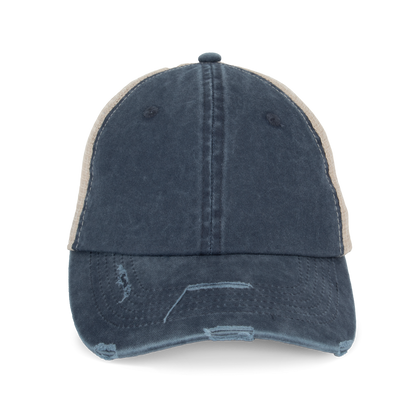 NS027 Washed Navy Blue/Beige