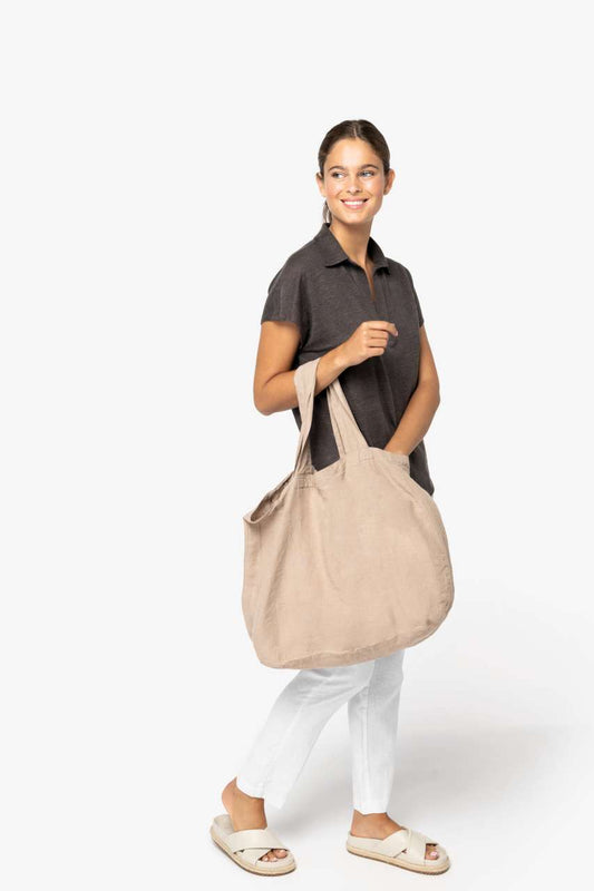 ECO-FRIENDLY LINEN SHOPPING BAG