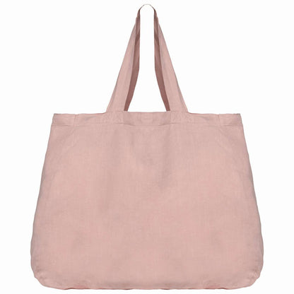 ECO-FRIENDLY LINEN SHOPPING BAG - Petal Rose - Main