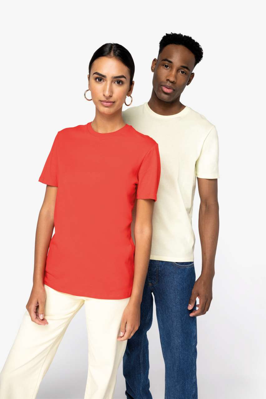 ECO-FRIENDLY UNISEX T-SHIRT - Almond Green - modelimageurl