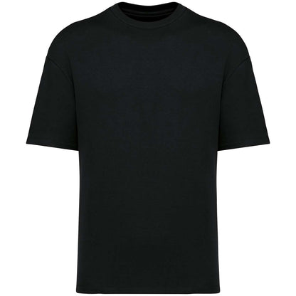 UNISEX ECO-FRIENDLY OVERSIZED FRENCH TERRY T-SHIRT - Black - colorimageurl