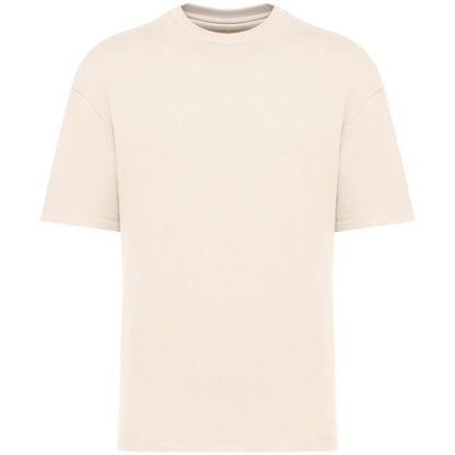 UNISEX ECO-FRIENDLY OVERSIZED FRENCH TERRY T-SHIRT - Ivory - colorimageurl