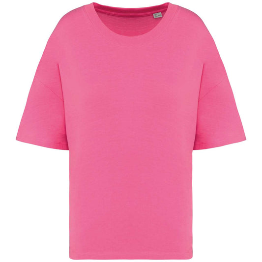 LADIES’ ECO-FRIENDLY OVERSIZED T-SHIRT - Candy Rose - colorimageurl
