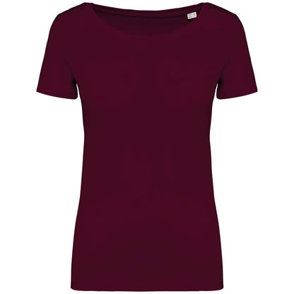 LADIES' T-SHIRT - Dark Cherry - colorimageurl