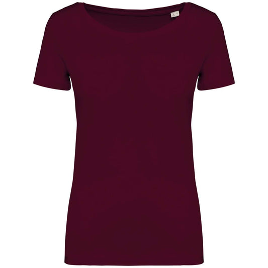 LADIES' T-SHIRT - Dark Cherry - colorimageurl