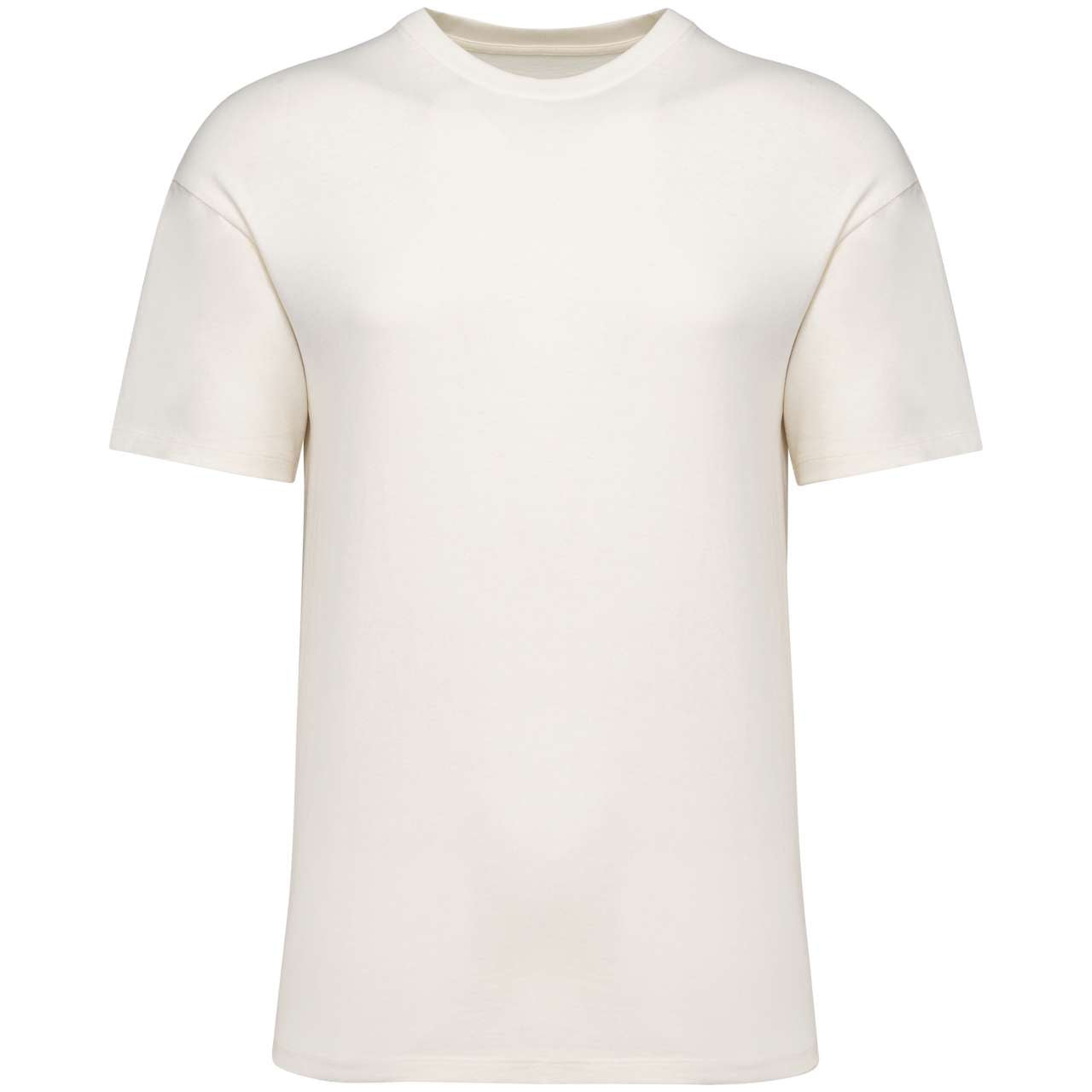 UNISEX SHOULDER LOOSE T-SHIRT - Ivory - colorimageurl