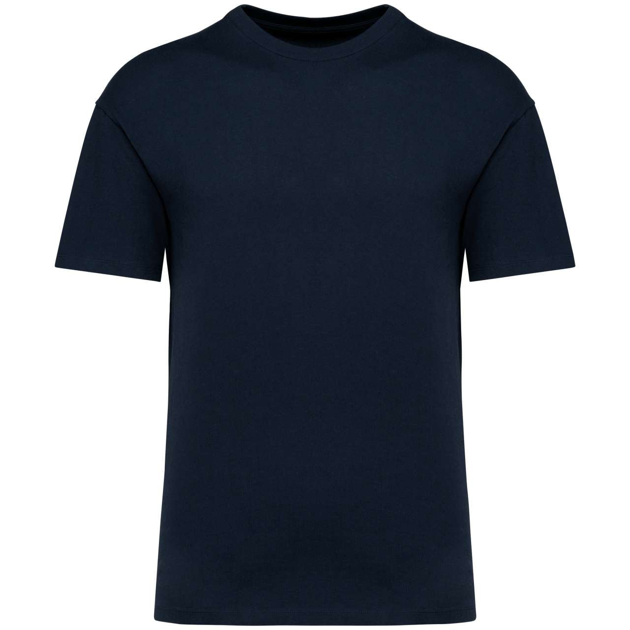 UNISEX SHOULDER LOOSE T-SHIRT - Navy Blue - colorimageurl