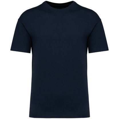 UNISEX SHOULDER LOOSE T-SHIRT - Navy Blue - colorimageurl
