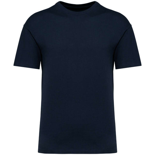 UNISEX SHOULDER LOOSE T-SHIRT - Navy Blue - colorimageurl