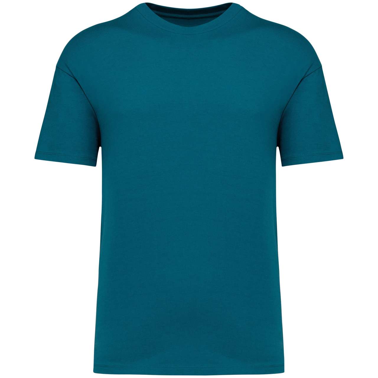 UNISEX SHOULDER LOOSE T-SHIRT - Peacock Green - colorimageurl