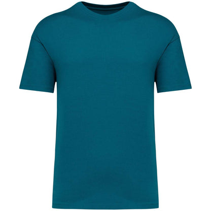 UNISEX SHOULDER LOOSE T-SHIRT - Peacock Green - colorimageurl