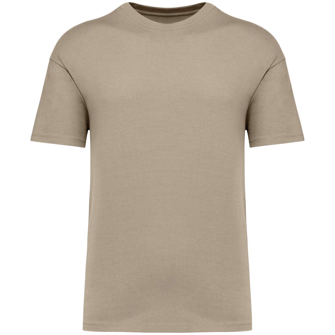 UNISEX SHOULDER LOOSE T-SHIRT - Wet Sand - colorimageurl